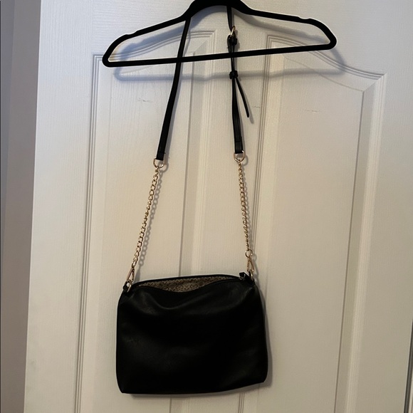 Joy Susan Black Crossbody Bag with Gold Chain - Picture 3 of 6